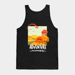 Adventure is my therapy Adventure Explore the world travel lover fall autumn Tank Top